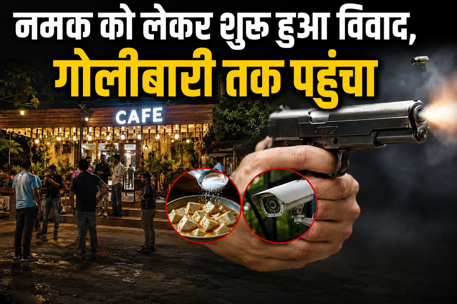 पनीर में नमक ज्यादा होने पर बवाल! कैफे में चली गोली, पिस्टल की न...