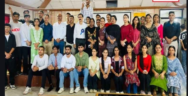 नाहन कॉलेज में राष्ट्रीय अंतरिक्ष दिवस का भव्य आयोजन