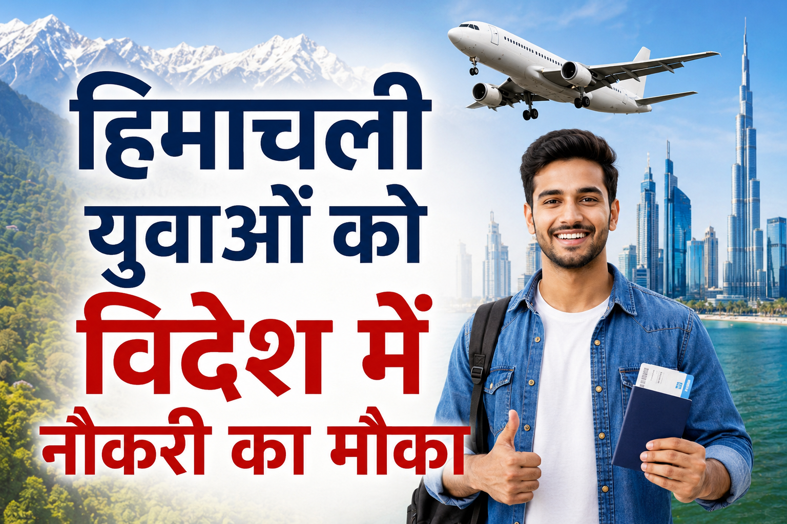 हिमाचली युवाओं को विदेश में नौकरी का मौका, 225 पदों के लिए इस दिन होंगे साक्षात्कार