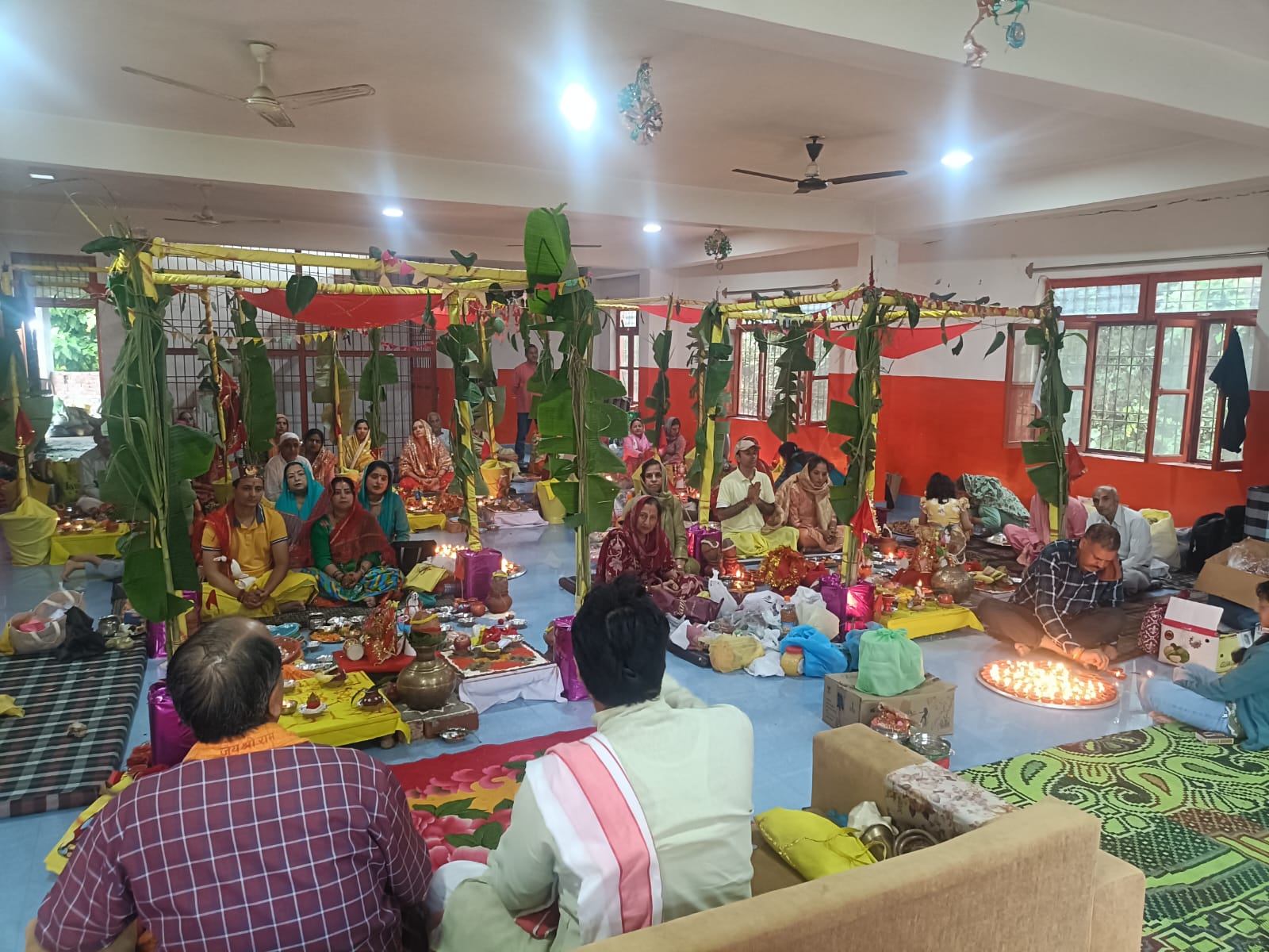 अन्नपूर्णा मंदिर लदरुही में हरितालिका तीज पर सामूहिक उद्यापन