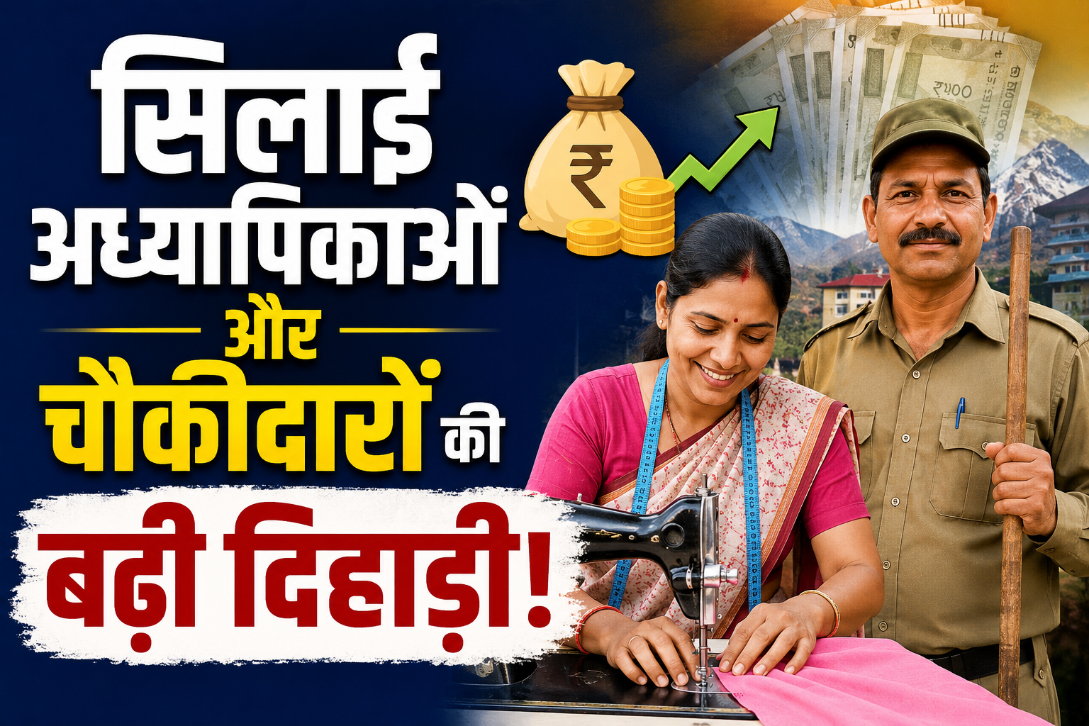 हिमाचल सरकार का बड़ा तोहफा! सिलाई अध्यापिकाओं और चौकीदारों की बढ...