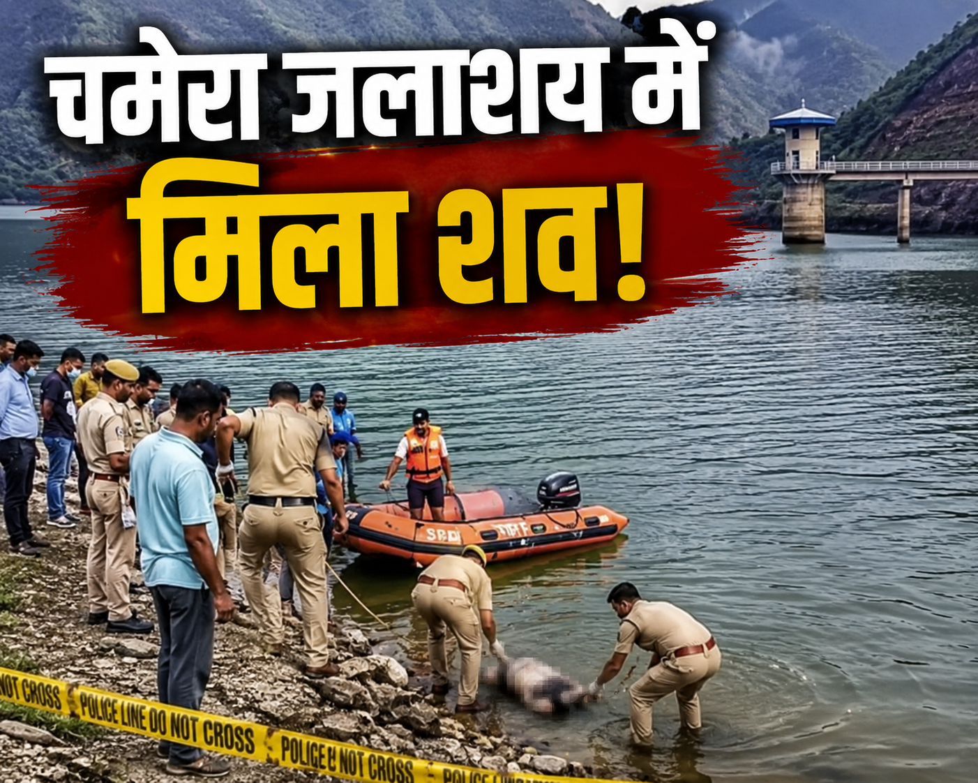 चमेरा डैम में मिला अज्ञात शव, आत्महत्या, हादसा या साजिश?, जांच में जुटी पुलिस