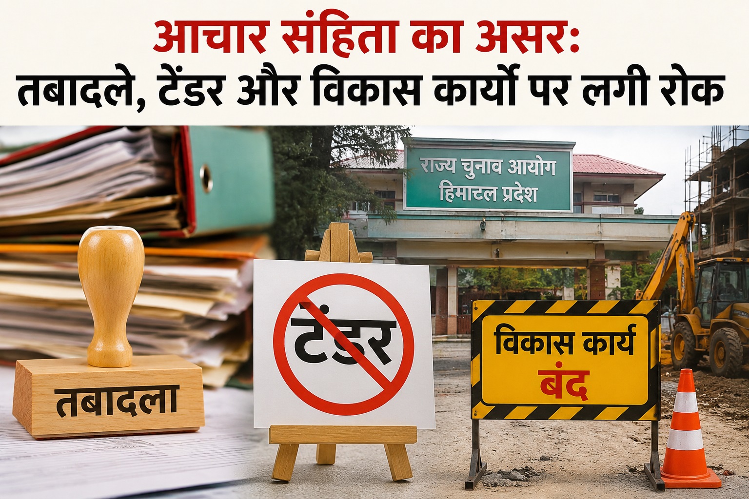 आचार संहिता का असर: तबादले, टेंडर और विकास कार्यों पर लगी रोक