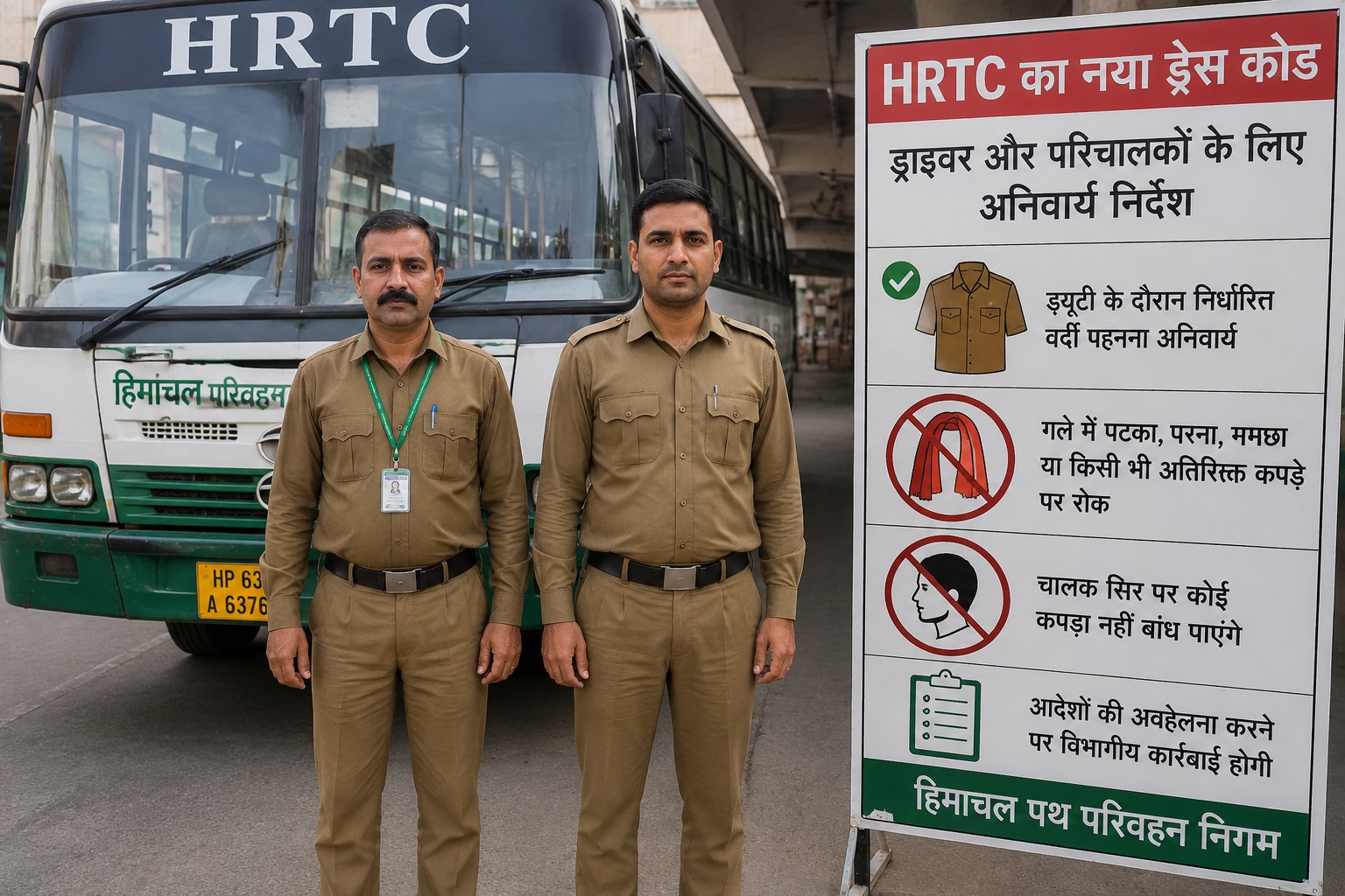 हिमाचल में HRTC कर्मचारियों के लिए नया ड्रेस कोड लागू, ड्राइवर-कंडक्टरों को वर्दी पहनना अनिवार्य