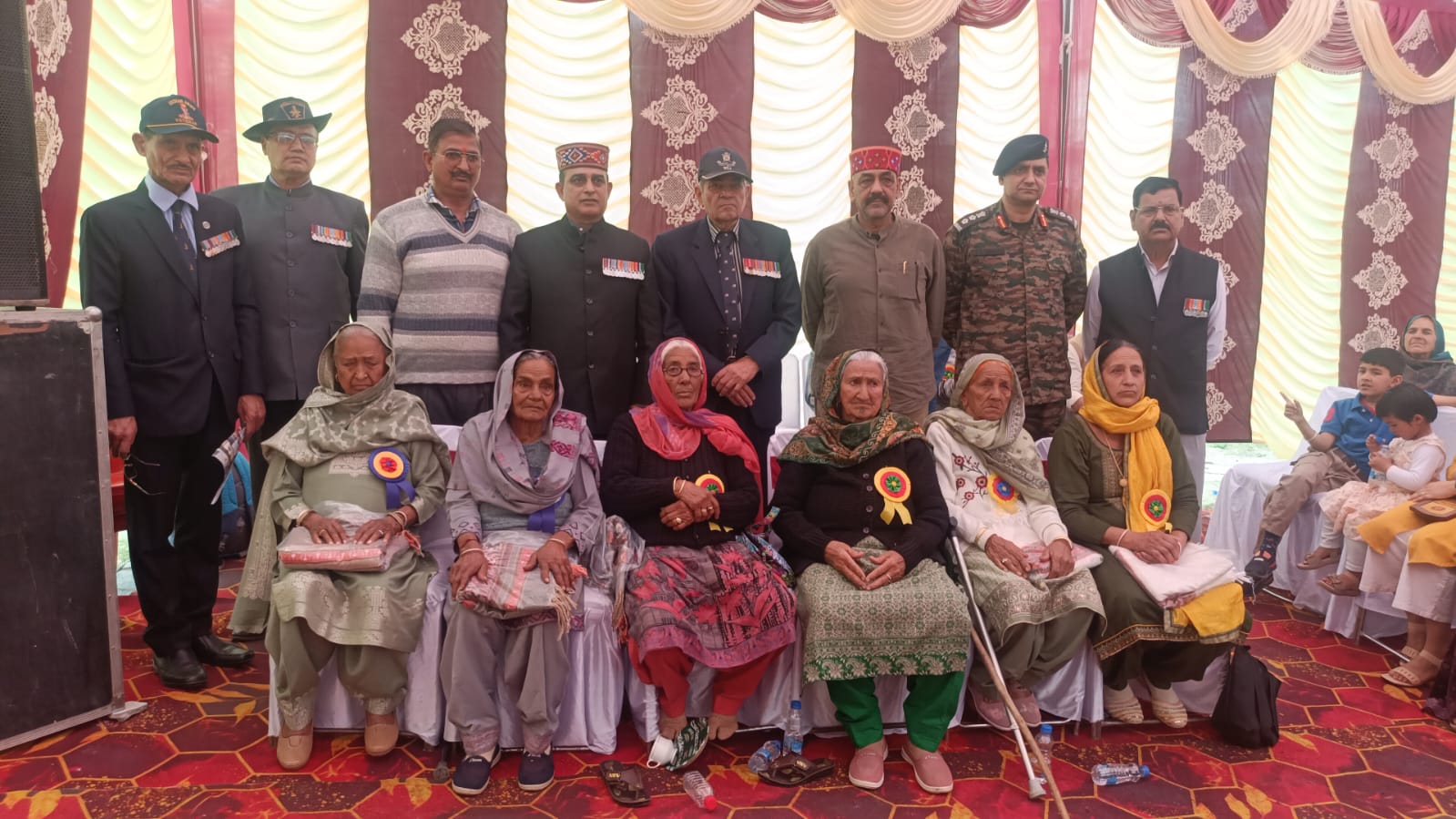 भूतपूर्व सैनिक लीग जोगिंद्रनगर ने धूमधाम से मनाया 51वां स्थापना दिवस, वीरनारियों और पूर्व सैनिकों का सम्मान