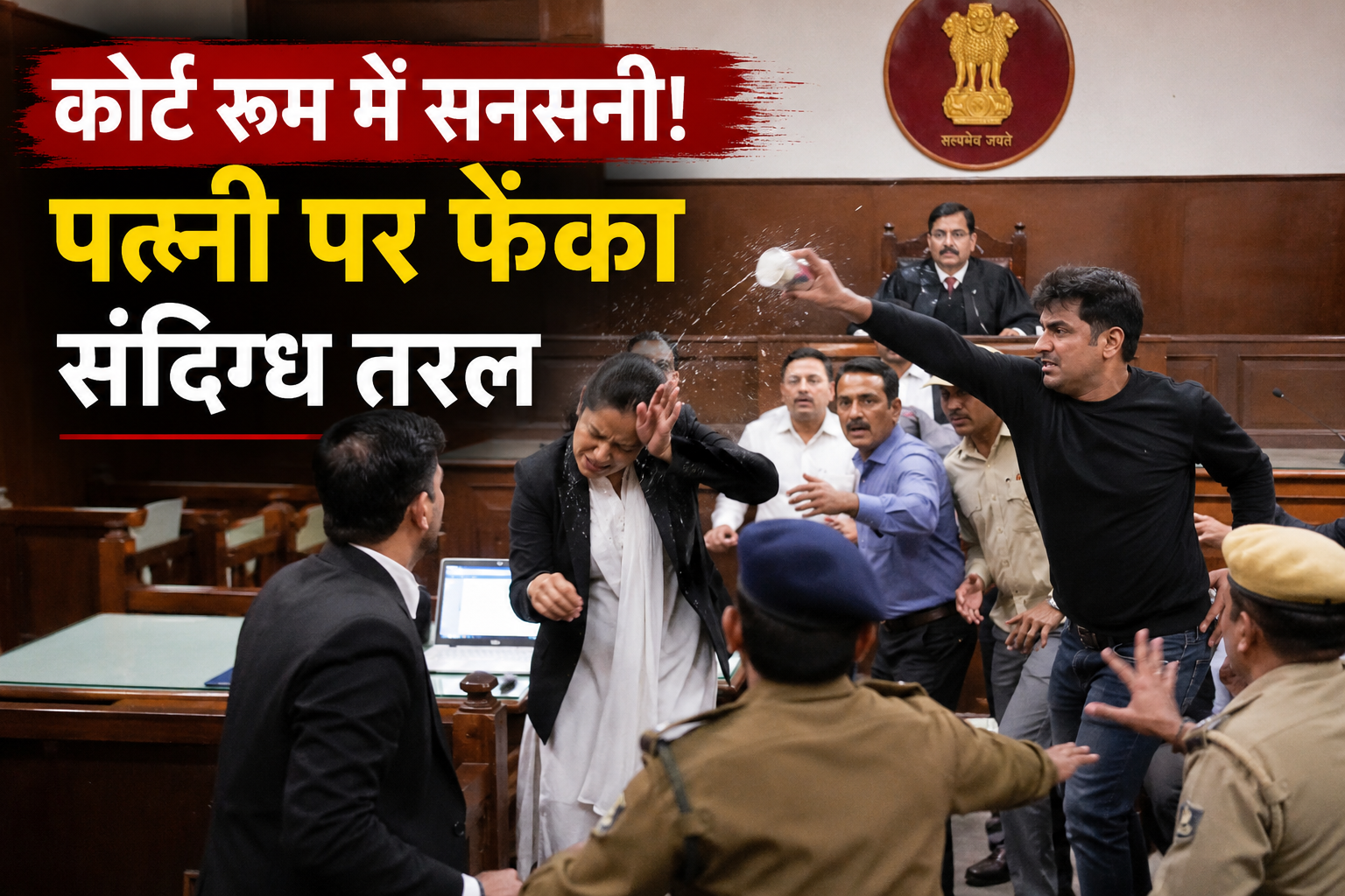 मंडी कोर्ट में सनसनी: घरेलू हिंसा मामले की सुनवाई के दौरान पति न...