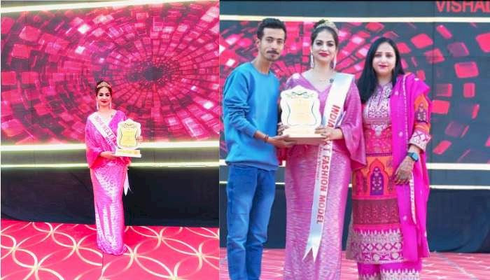 नाहन की पूजा ठाकुर ने मिस एन्ड मिसेज इंडिया नेक्स्ट फैशन मॉडल 2025 का जीता खिताब 