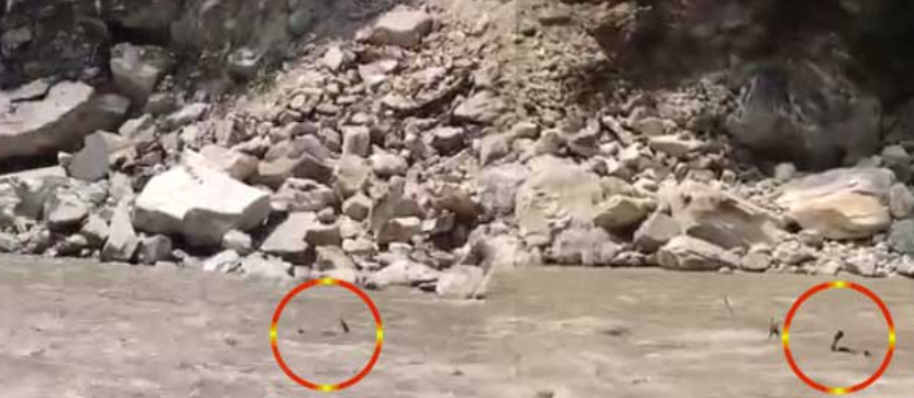 डैम से छोड़े पानी से बढ़ गयापार्वती नदी का जलस्तर, दो बहे