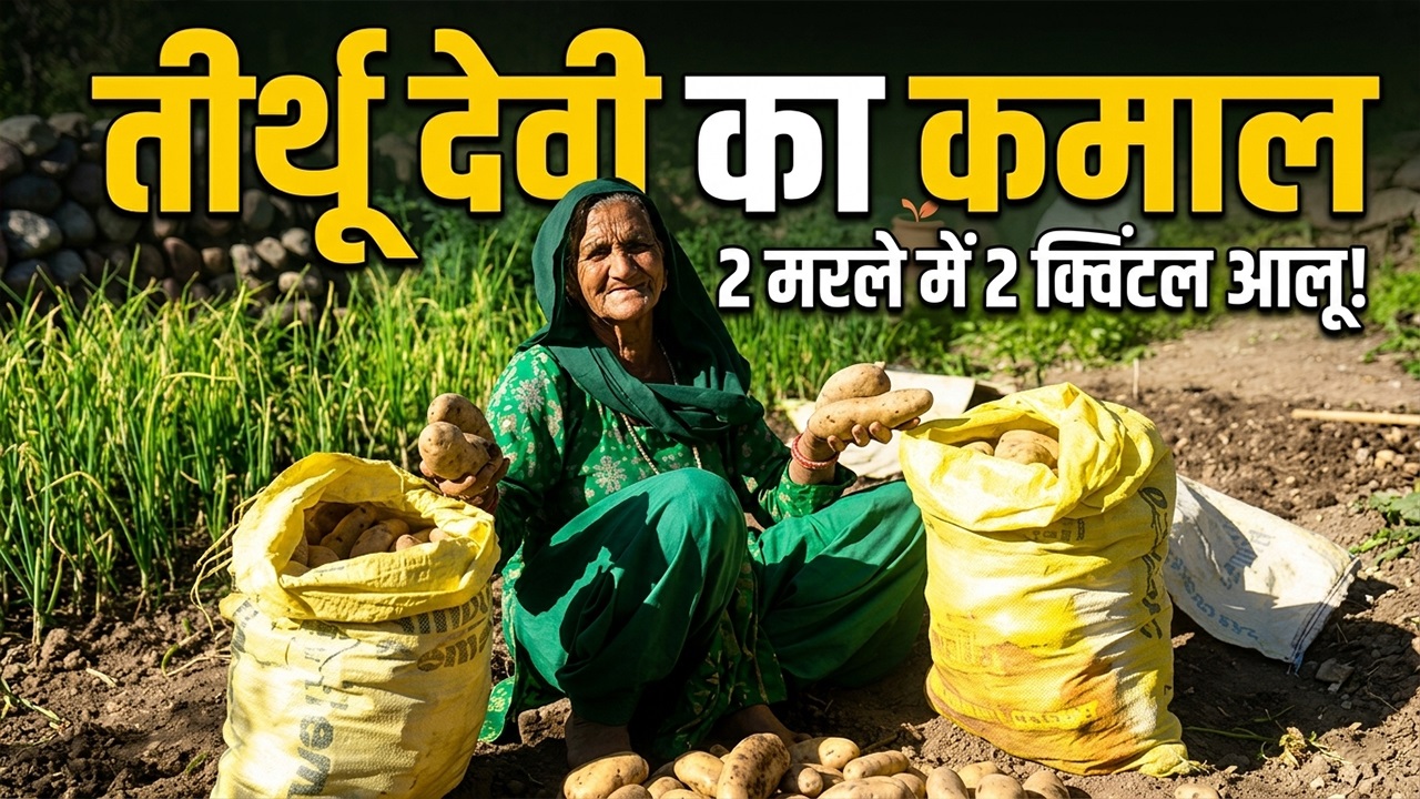 हमीरपुर की तीर्थू देवी का कमाल: सिर्फ 2 मरले में उगा दिए 2 क्विंटल आलू, कृषि विशेषज्ञ भी रह गए हैरान