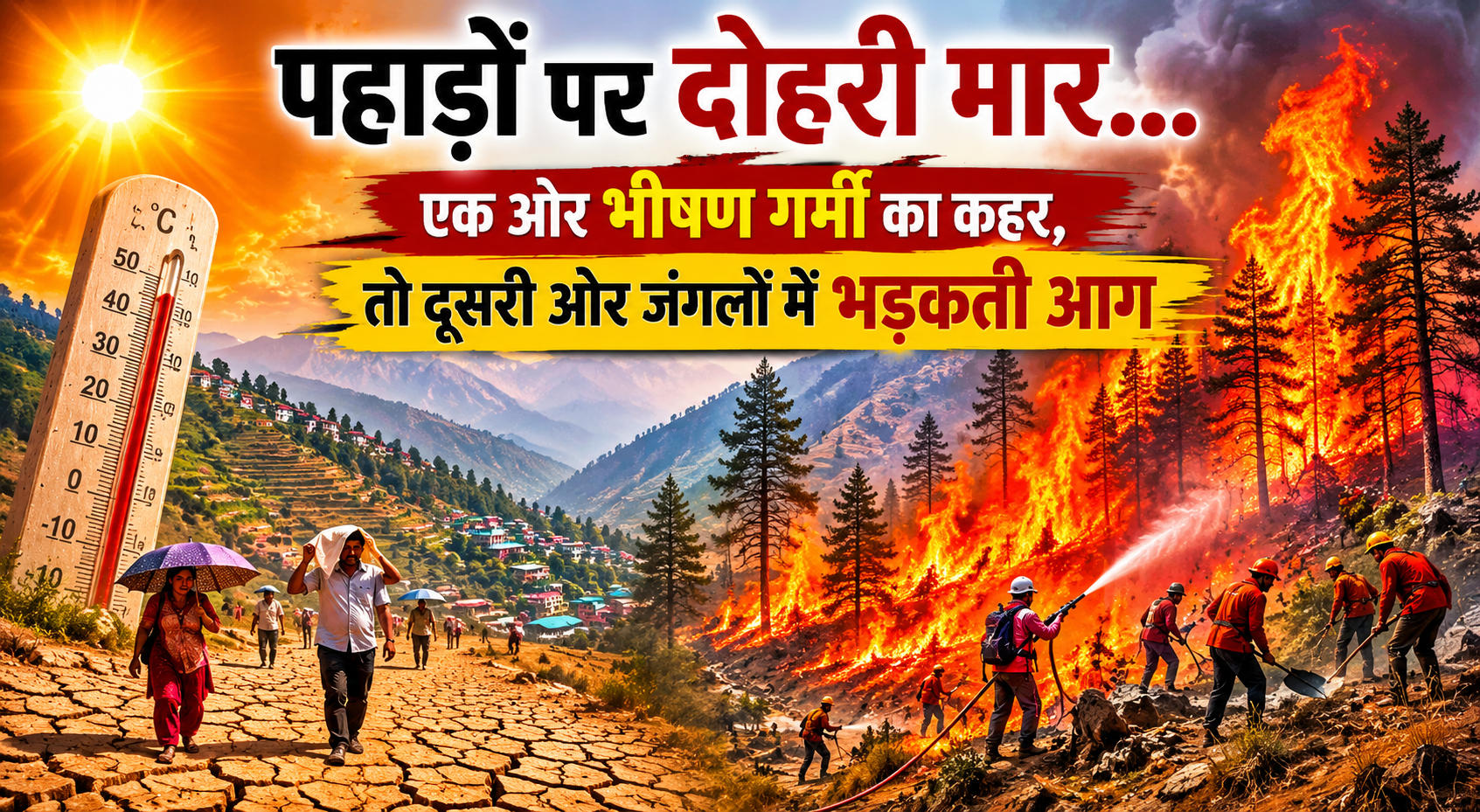 धधक रहे हिमाचल के जंगल, 43 दिनों में 258 आग की घटनाएं, हजारों हे...