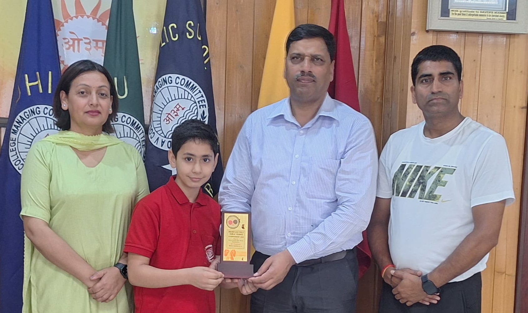 भावार्थ कपूर ने जिला टेबल टेनिस चैंपियनशिप में जीता तीसरा स्थान...