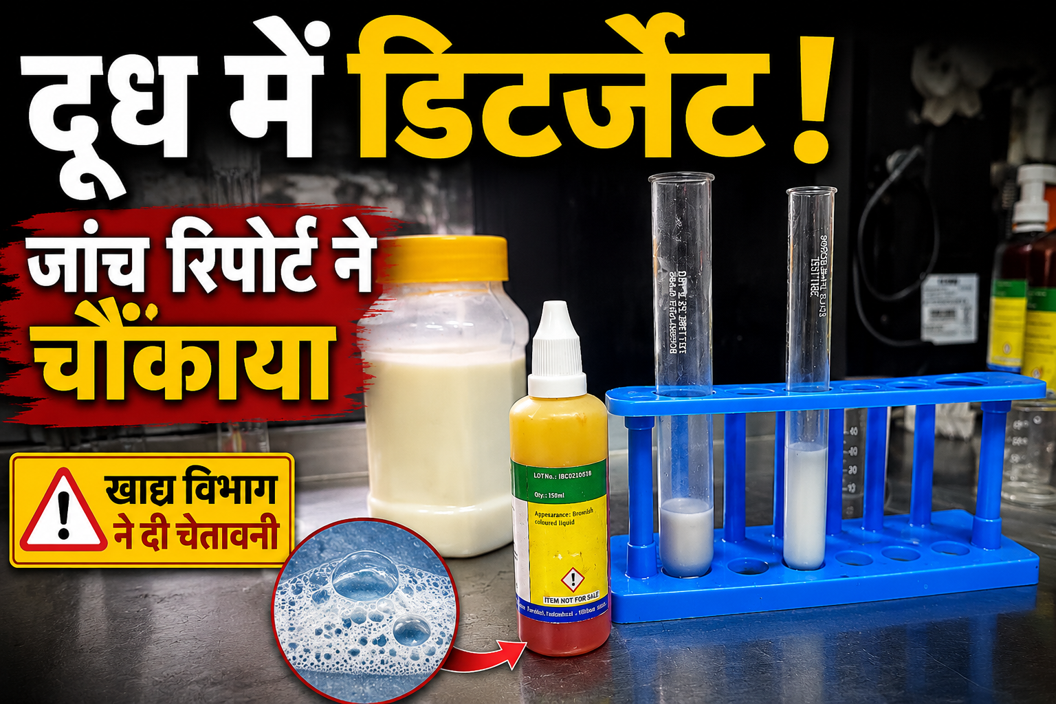 कहीं आप भी तो नहीं पी रहे डिटर्जेंट वाला दूध? कुल्लू में हुई जांच में हुआ बड़ा खुलासा