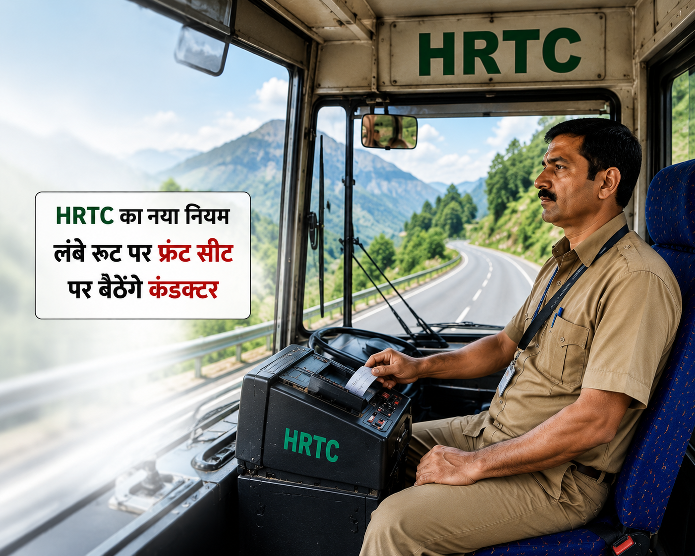 HRTC कंडक्टरों की सीट व्यवस्था बदली: लंबी दूरी और रात्रि बसों में मिलेगी फ्रंट सीट; नियम तोड़ने पर लगेगा भारी जुर्माना