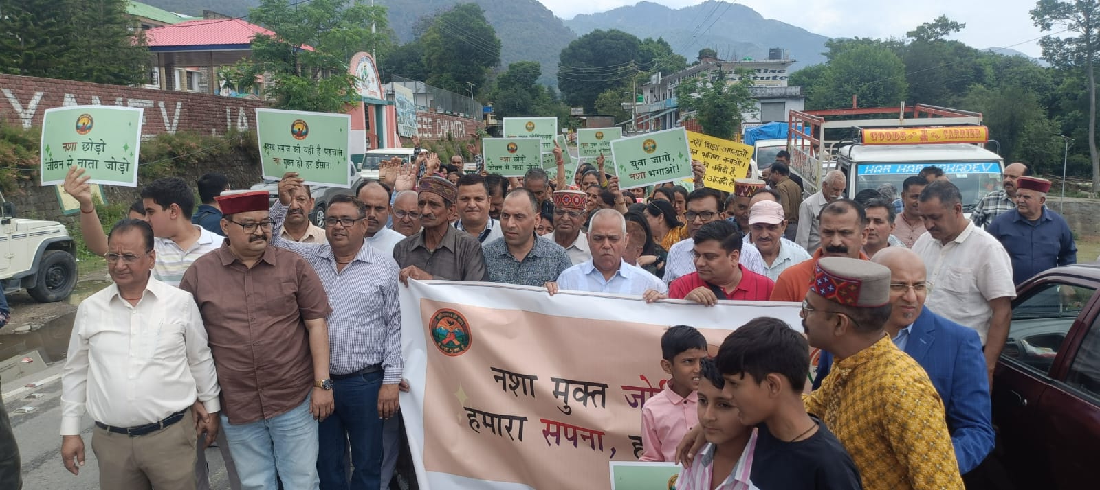चौंतड़ा में नशा मुक्ति अभियान के तहत जनआक्रोश रैली, के.के. सकलान...