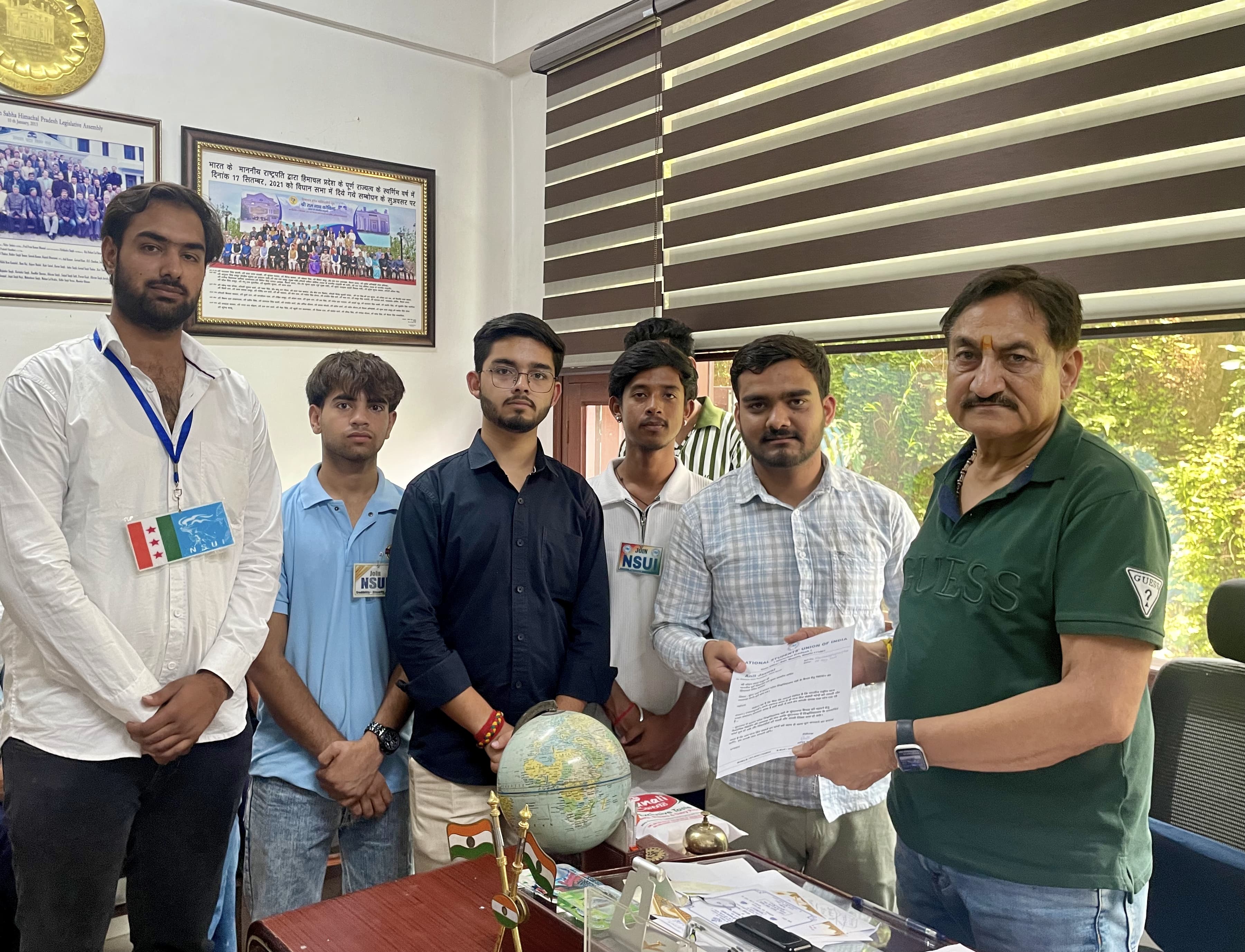 एसपीयू के सुंदरनगर कैंपस को चलाने के लिए वैकल्पिक बिल्डिंग की व्यवस्था करे सरकार : एनएसयूआई