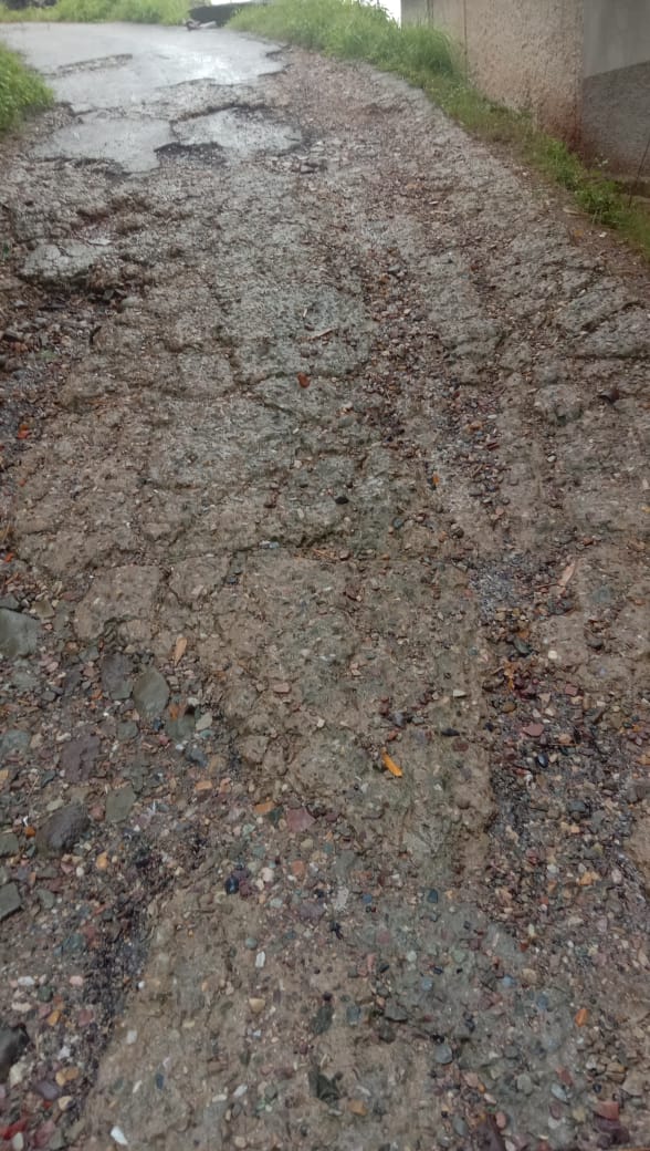 ढोल से बाया ठाणा सड़क बेहाल