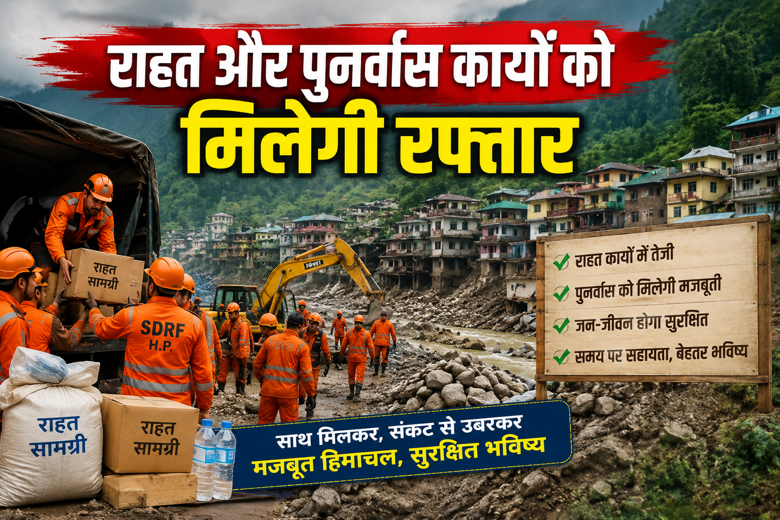 मानसून की मार झेल रहे हिमाचल को केंद्र से बड़ी राहत: SDRF के तहत 193.95 करोड़ रुपये की सहायता मंजूर