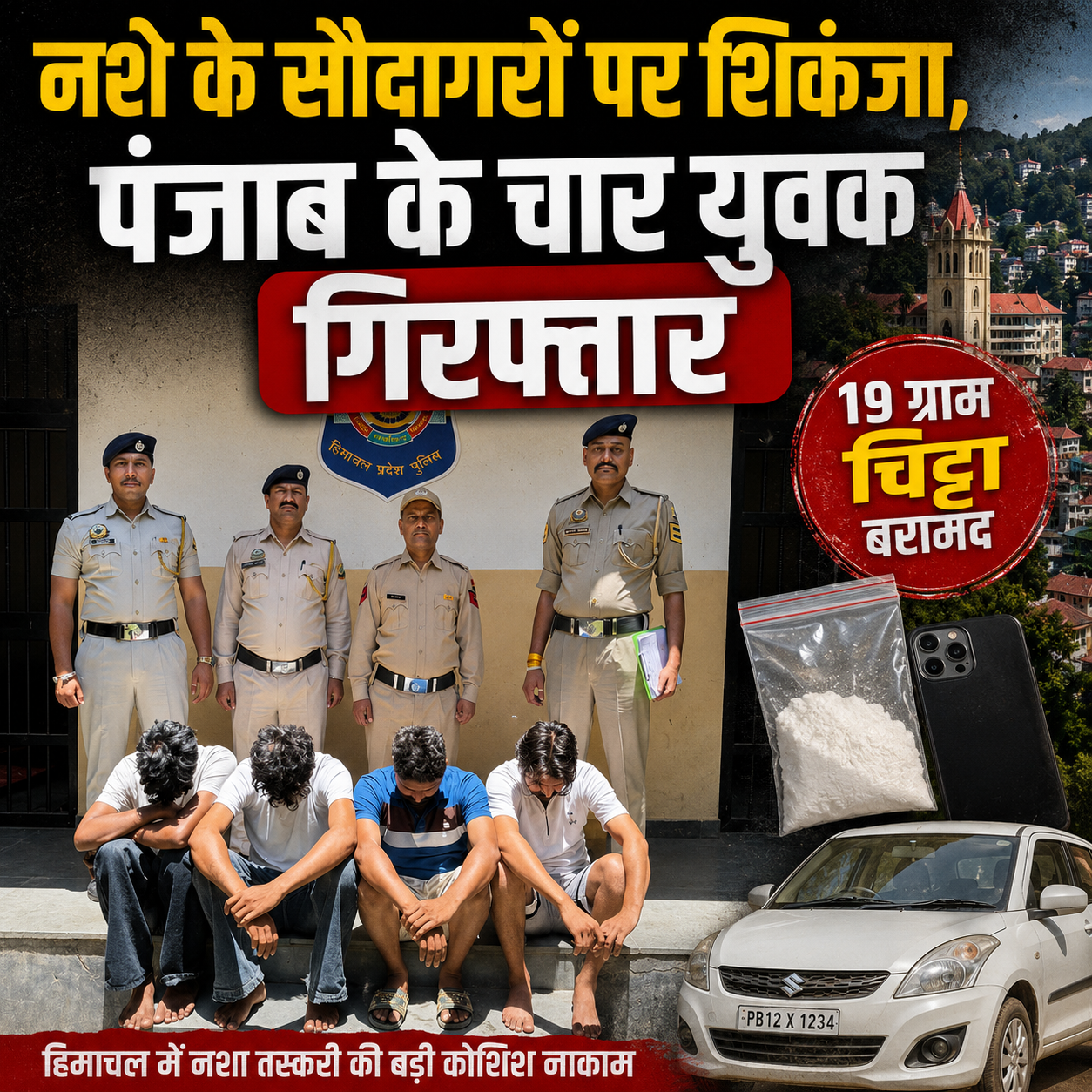  पर्यटन की आड़ में नशा तस्करी! शिमला में चिट्टे की खेप लेकर पहुं...