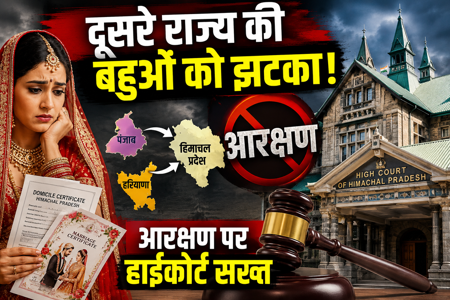हिमाचल हाईकोर्ट का बड़ा फैसला: बाहरी राज्यों से शादी के बाद हिमाचल बस...