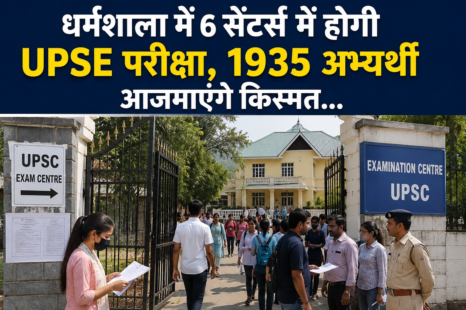 धर्मशाला में UPSC परीक्षा को लेकर तैयारियां पूरी, 6 केंद्रों पर...