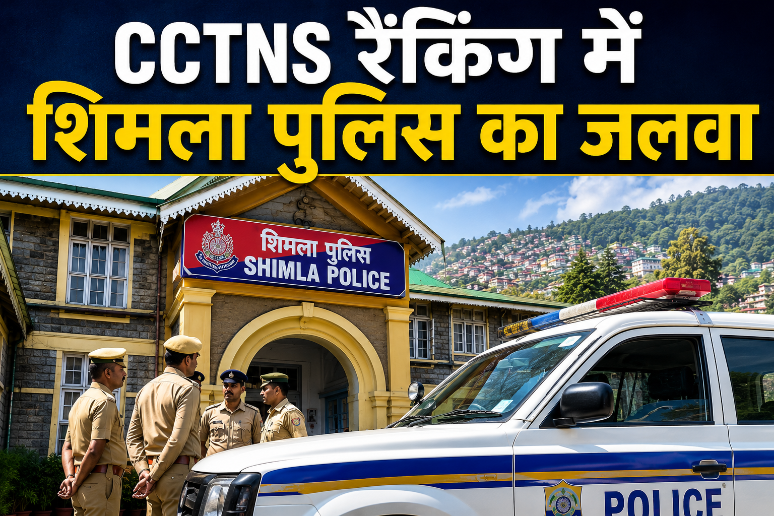 क्राइम एंड क्रिमिनल ट्रैकिंग में शिमला पुलिस नंबर वन, डिजिटल पुल...