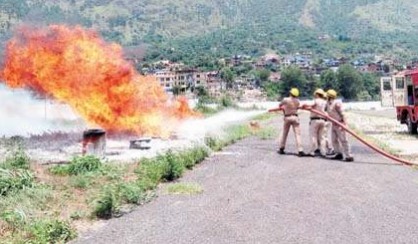 कुल्लू-मनाली हवाई अड्डे पर की मॉक ड्रिल