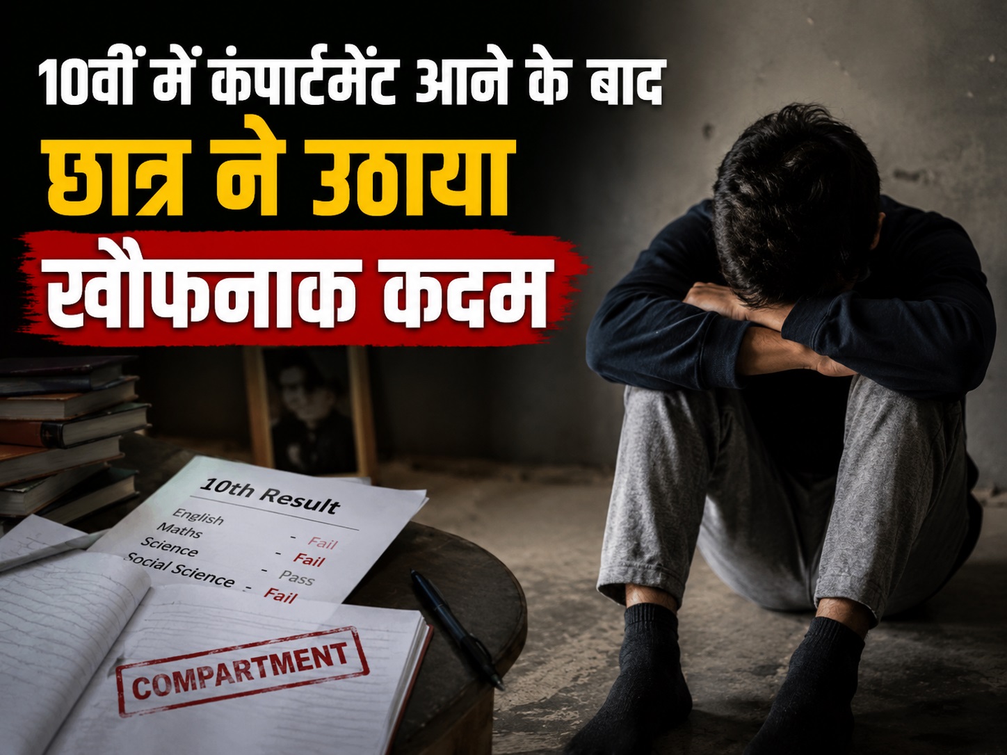 10वीं में कंपार्टमेंट आने के बाद छात्र ने उठाया खौफनाक कदम, बिला...