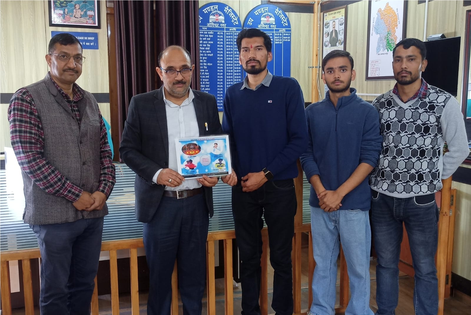 एसडीएम ने जारी किया अंशुल धीमान का भक्ति गीत 