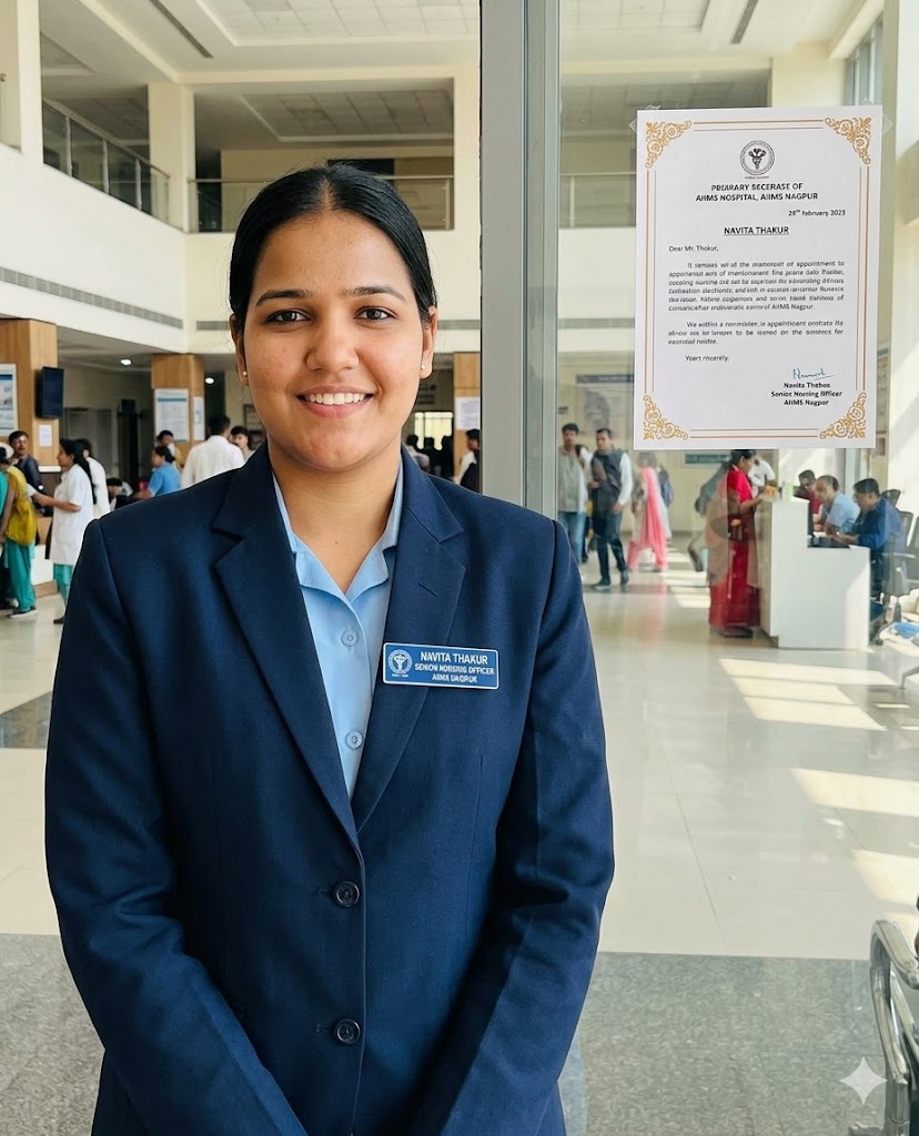 दबरोट की बेटी नविता ठाकुर की नईं उड़ान, AIIMS नागपुर में बनीं सी...
