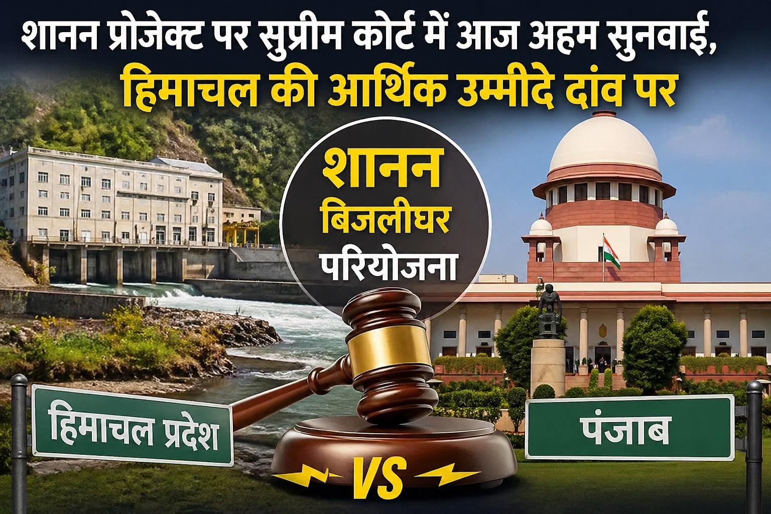 ‘कमाऊ पूत’ पर किसका हक? शानन प्रोजेक्ट को लेकर आज सुप्रीम कोर्ट...