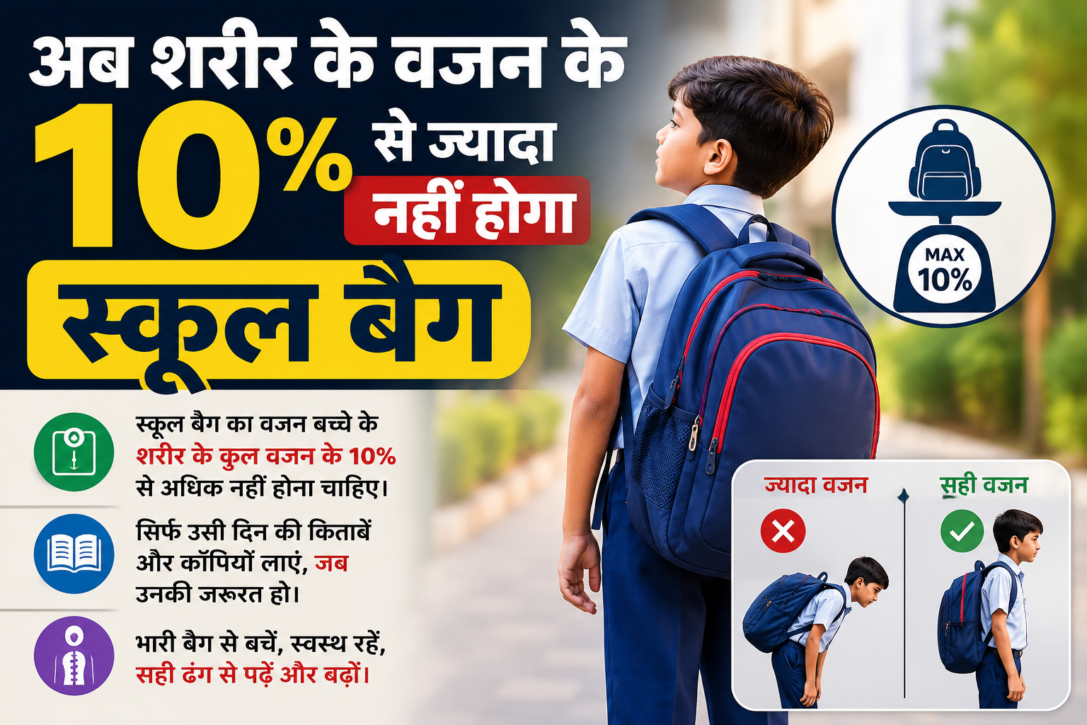 शिमला: छात्रों के भारी स्कूल बैग पर शिक्षा विभाग सख्त, शरीर के व...
