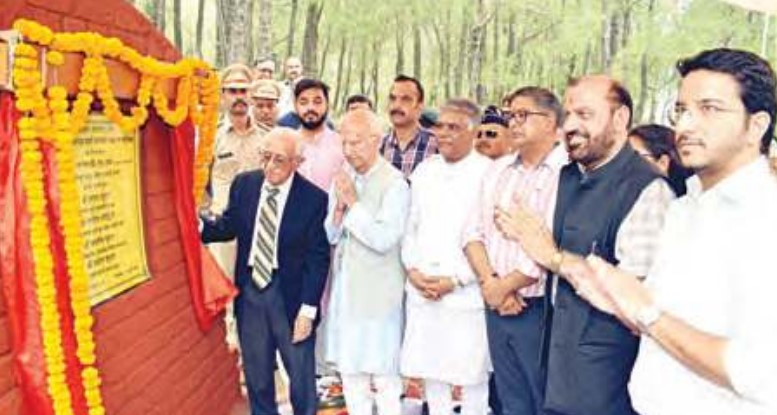 डाढ में शहीद मेजर सोमनाथ वन वाटिका का शिलान्यास