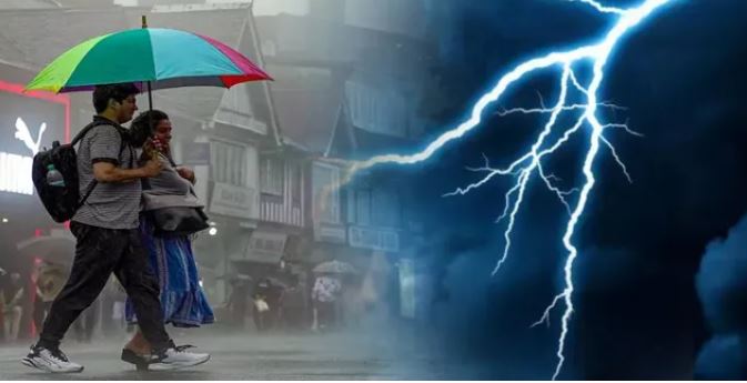 हिमाचल में लगातार 5 दिन अंधड़-बारिश और बिजली गिरने की चेतावनी, कई जिलों में येलो अलर्ट