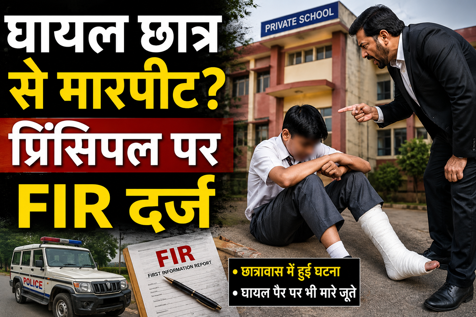 जुब्बल में निजी स्कूल के प्रिंसिपल पर छात्र की पिटाई का आरोप, घा...