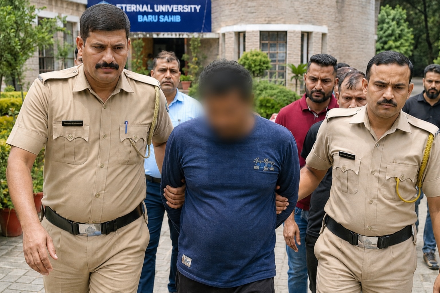 बडू साहिब यूनिवर्सिटी में शर्मनाक हरकत: छात्राओं के टॉयलेट में वीडियो बनाता पकड़ा गया सफाई कर्मचारी