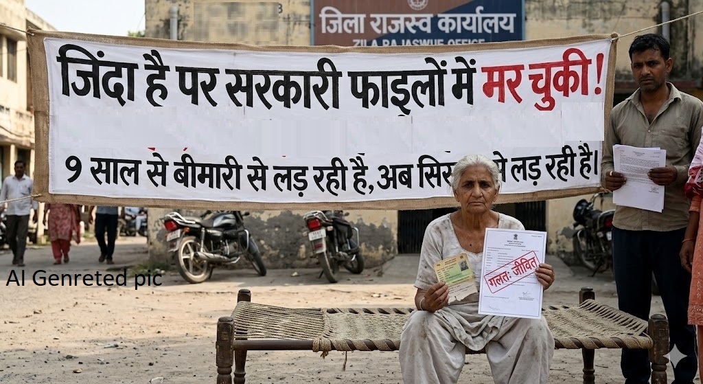 जिंदा महिला को ‘मृत’ बताकर बंद की पेंशन, बिलासपुर में सिस्टम का बड़ा गड़बड़झाला