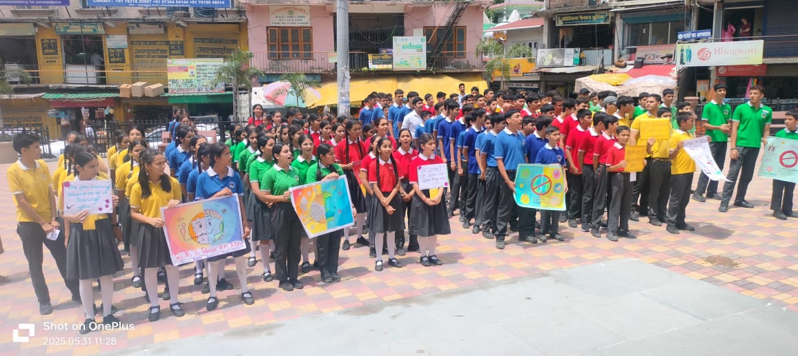 विश्व तंबाकू निषेध दिवस पर लॉर्ड कान्वेंट स्कूल ने निकाली जागरूकता रैली