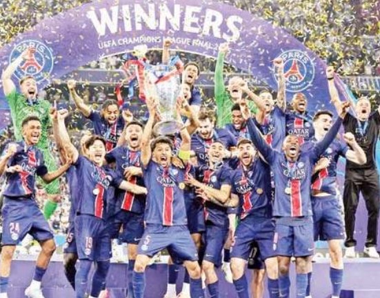 पीएसजी पहली बार बना चैंपियन