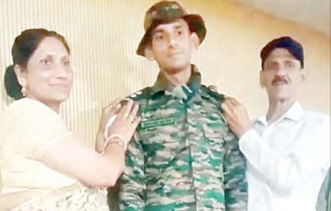 नागनी पंचायत का अभिषेक कटोच सेना में बना लेफ्टिनेंट