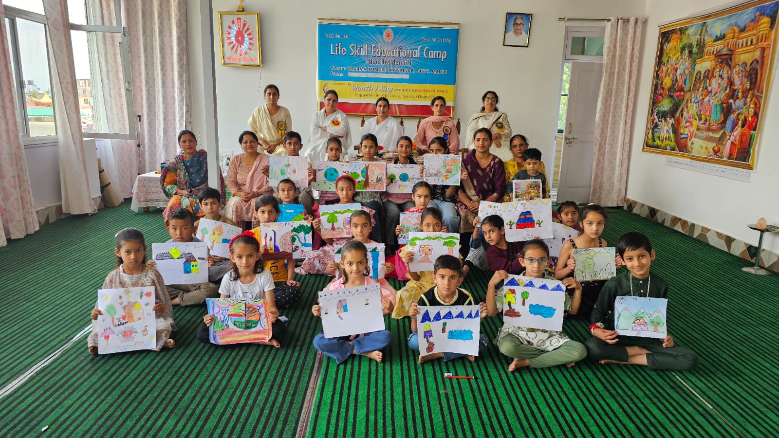 प्रजापिता ब्रह्माकुमारी ईश्वरीय विश्वविद्यालय रिवालसर द्वारा आयोजित समर कैम्प का सफल समापन